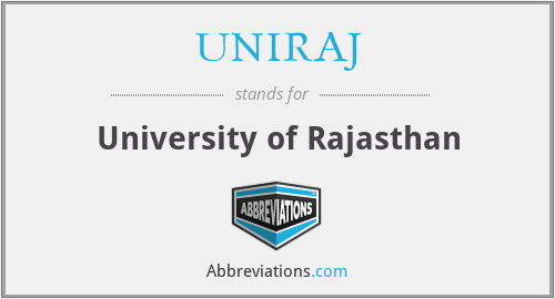 UNIRAJ - University of Rajasthan