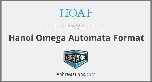 HOAF - Hanoi Omega Automata Format