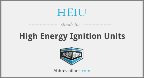 HEIU - High Energy Ignition Units