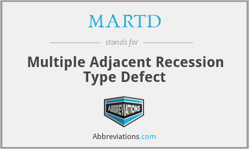MARTD - Multiple Adjacent Recession Type Defect