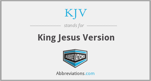 KJV - King Jesus Version