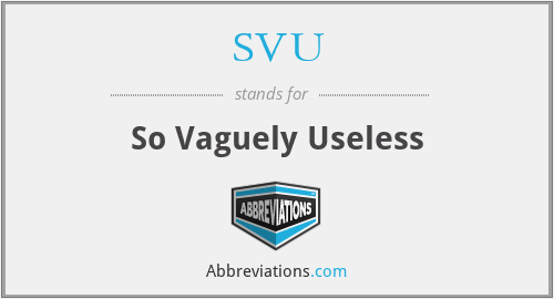 What does vaguely stand for?