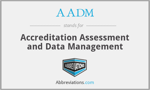 What does AADM stand for?