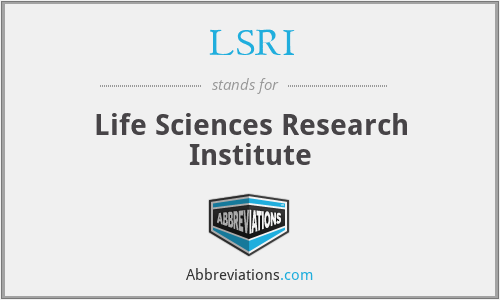 What does LSRI stand for?