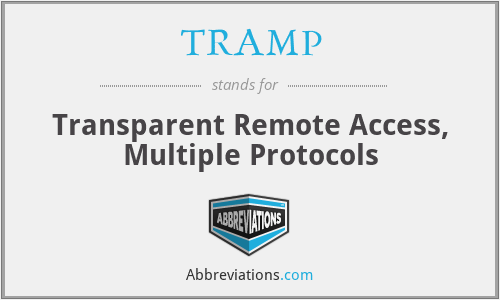 TRAMP - Transparent Remote Access, Multiple Protocols