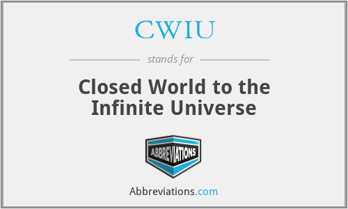 What does closed+universe stand for?