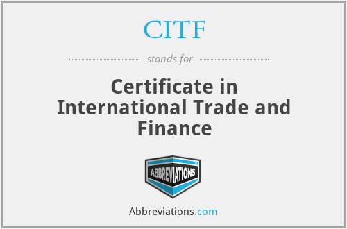 What does CITF stand for?
