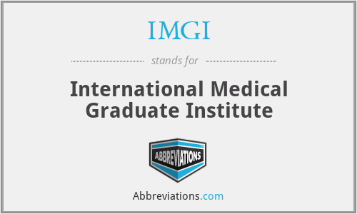 IMGI - International Medical Graduate Institute