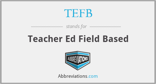 What does TEFB stand for?