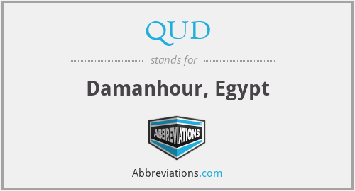 QUD - Damanhour, Egypt