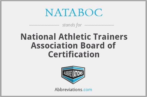 What does NATABOC stand for?
