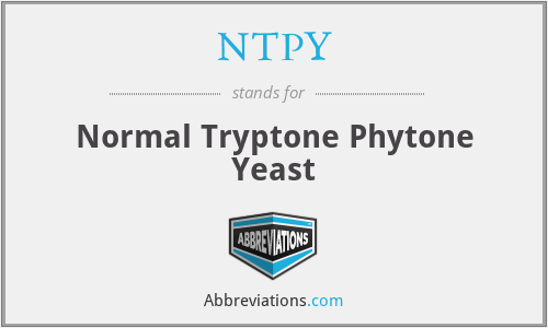 NTPY - Normal Tryptone Phytone Yeast