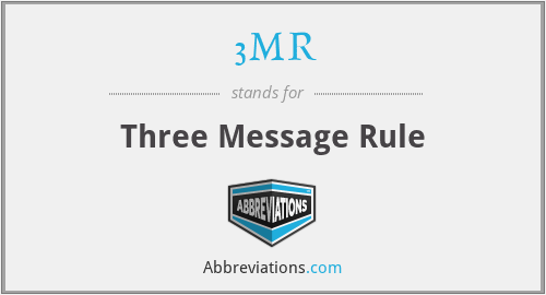 What does 3MR stand for?
