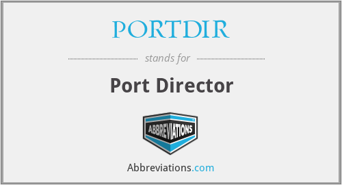 What does PORTDIR stand for?