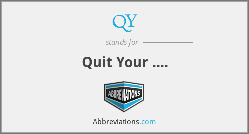 What does QY stand for?