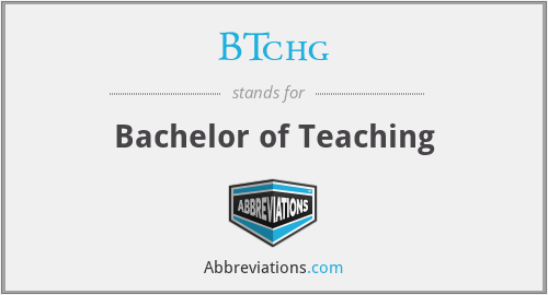 What does BTCHG stand for?