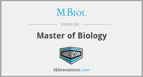 What does MBIOL stand for?