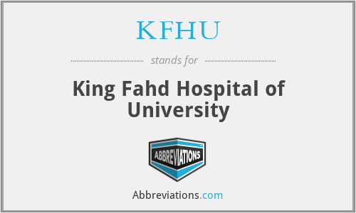 What does KFHU stand for?