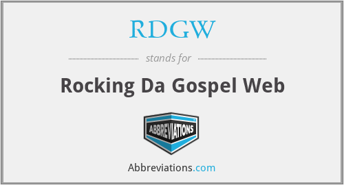 What does RDGW stand for?