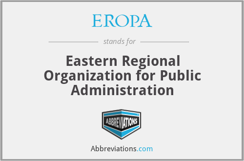 What does EROPA stand for?