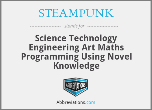 STEAMPUNK - Science Technology Engineering Art Maths Programming Using Novel Knowledge