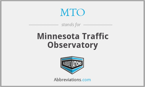 MTO - Minnesota Traffic Observatory