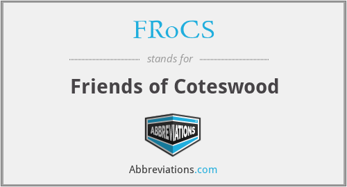 FRoCS - Friends of Coteswood