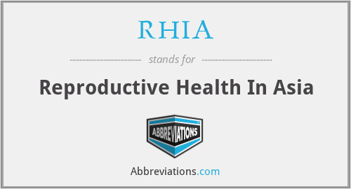 What does RHIA stand for?