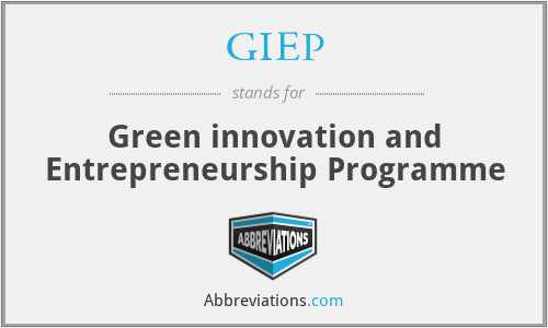 GIEP - Green innovation and Entrepreneurship Programme