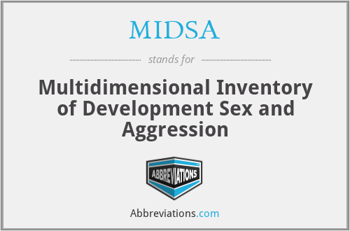 MIDSA - Multidimensional Inventory of Development Sex and Aggression