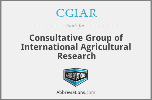 CGIAR - Consultative Group of International Agricultural Research