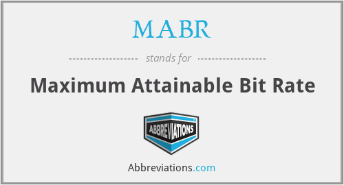 What does MABR stand for?