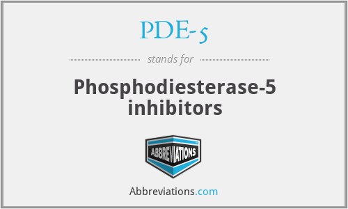 PDE-5 - Phosphodiesterase-5 inhibitors