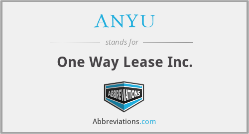 What does ANYU stand for?