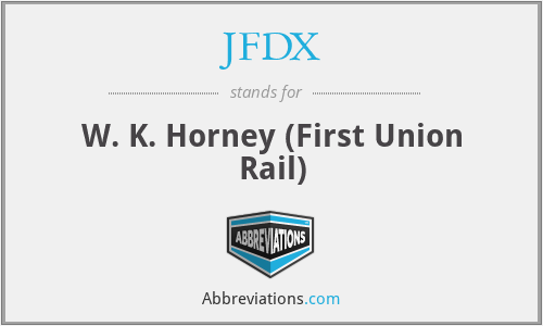 What does JFDX stand for?
