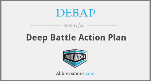 DEBAP - Deep Battle Action Plan