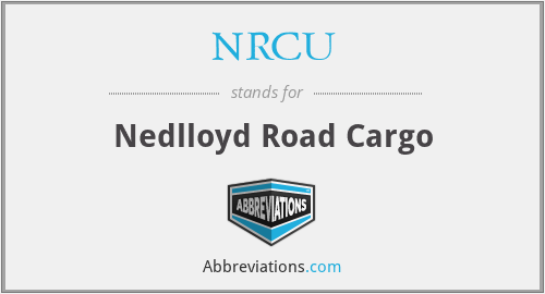 NRCU - Nedlloyd Road Cargo