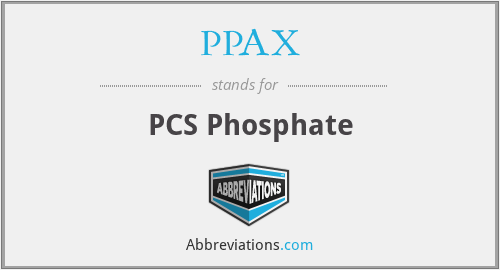 PPAX - PCS Phosphate