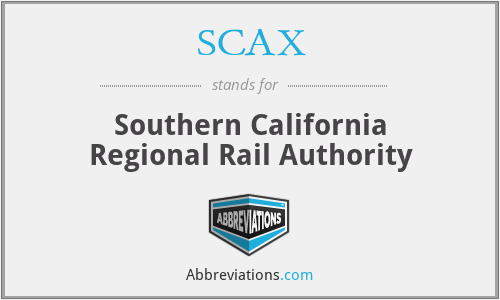 SCAX - Southern California Regional Rail Authority