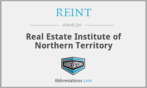 REINT - Real Estate Institute of Northern Territory