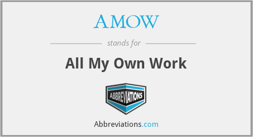 What does AMOW stand for?
