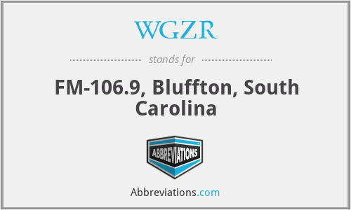 WGZR - FM-106.9, Bluffton, South Carolina