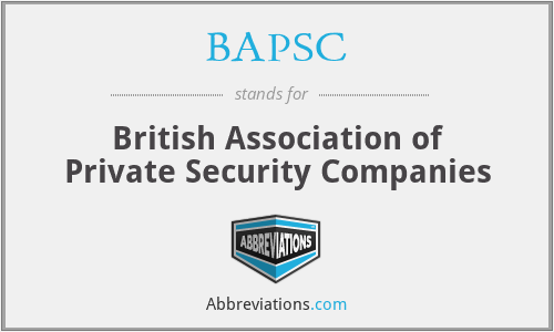 What does BAPSC stand for?