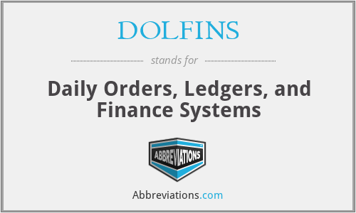 DOLFINS - Daily Orders, Ledgers, and Finance Systems