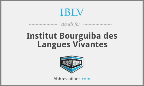IBLV - Institut Bourguiba des Langues Vivantes