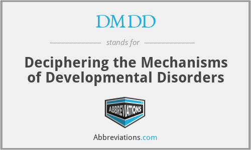 What does DMDD stand for?