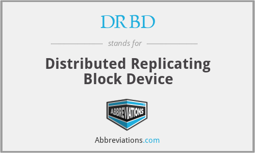 What does DRBD stand for?