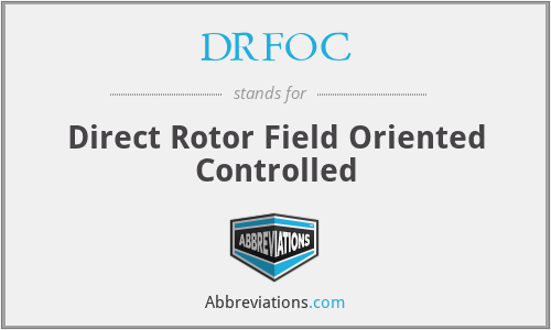 What does DRFOC stand for?