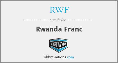 What does RWF stand for?