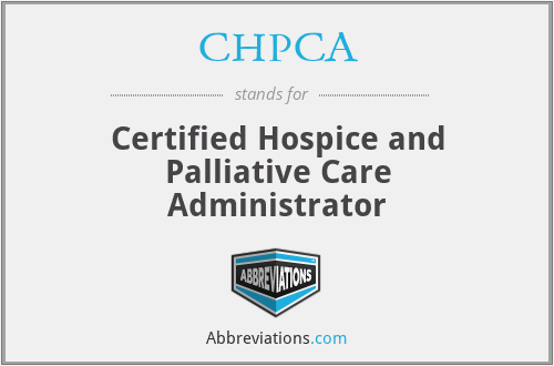 What does CHPCA stand for?